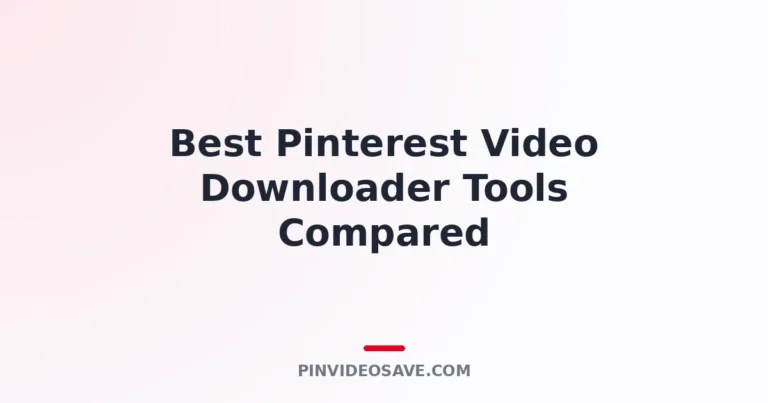 Best Pinterest video downloader tools compared side by side