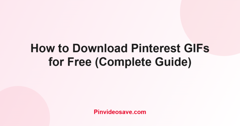 How to download Pinterest GIFs for free guide featured image